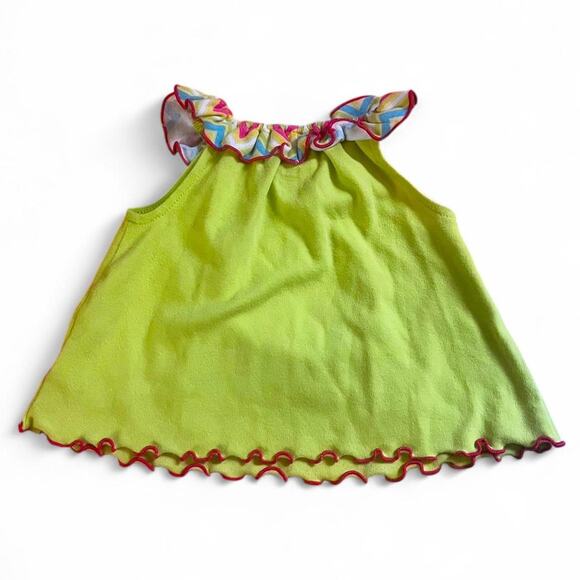 Lime green butterfly tank - Picture 2 of 3
